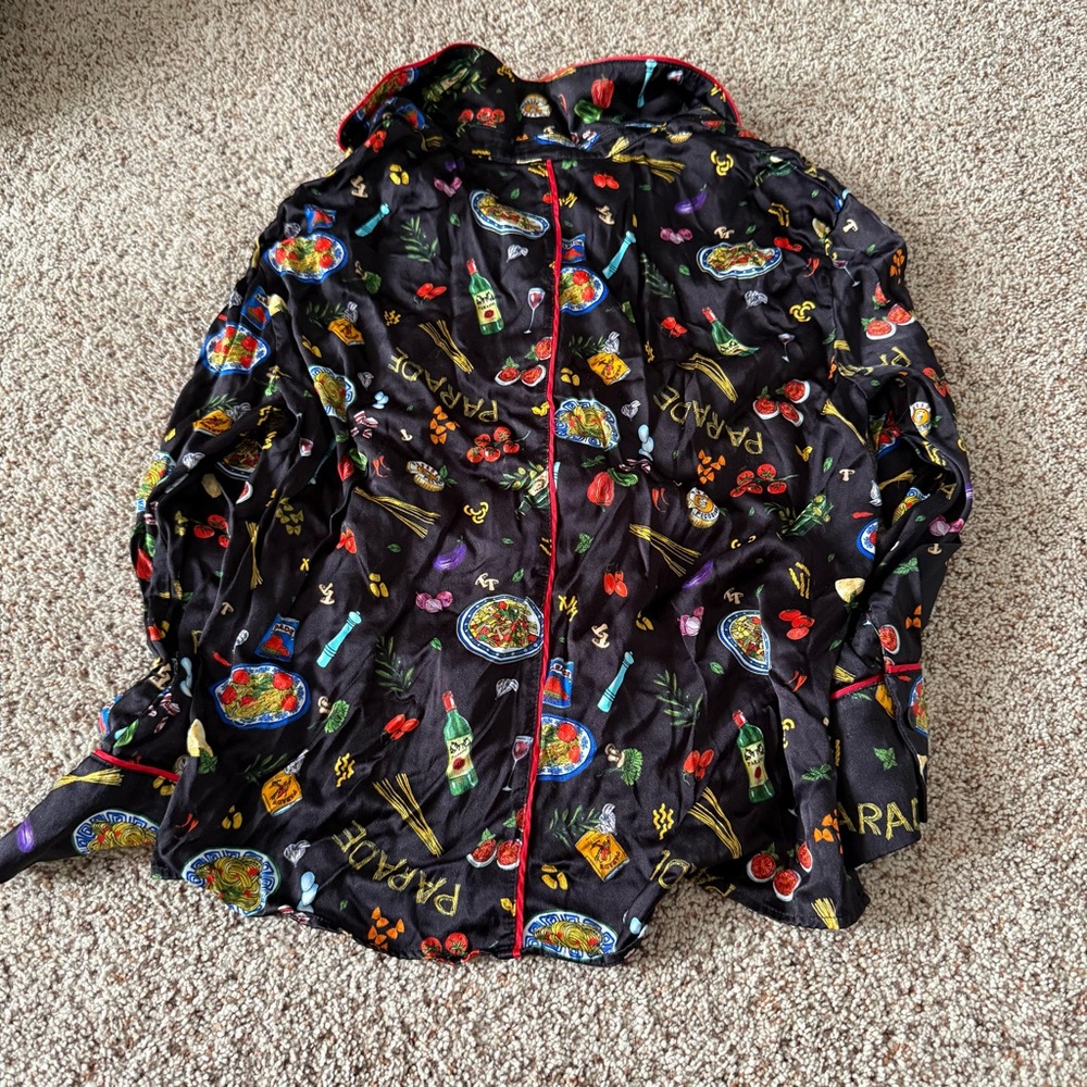 Parade Italian Pasta Print Pajamas - Picture 5 of 9